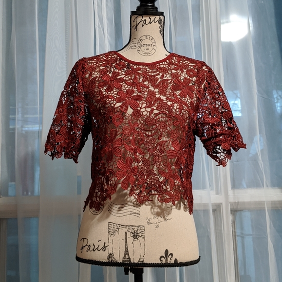 Re:named Lace Crop Top - Picture 2 of 6